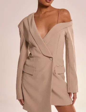 Rochie scurta Musera, bej