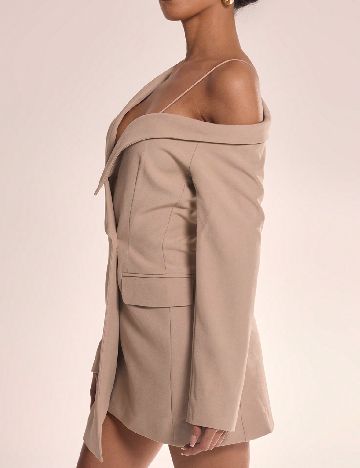 Rochie scurta Musera, bej