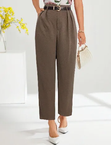 Pantaloni SHEIN, maro