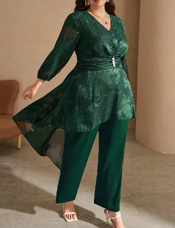 Compleu SHEIN CURVE, verde