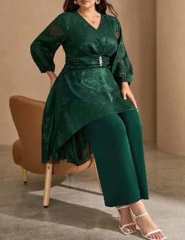 Compleu SHEIN CURVE, verde