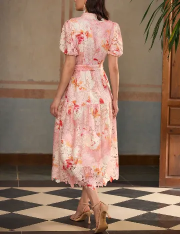 Rochie medie Zeylah, roz