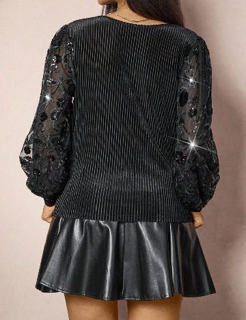 Bluza SHEIN CURVE, negru