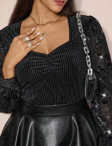 Bluza SHEIN CURVE, negru