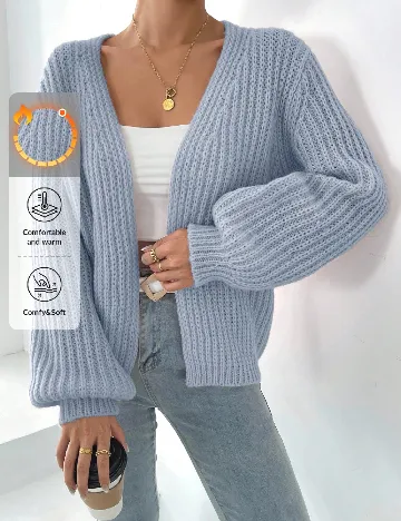 Cardigan SHEIN, bleu