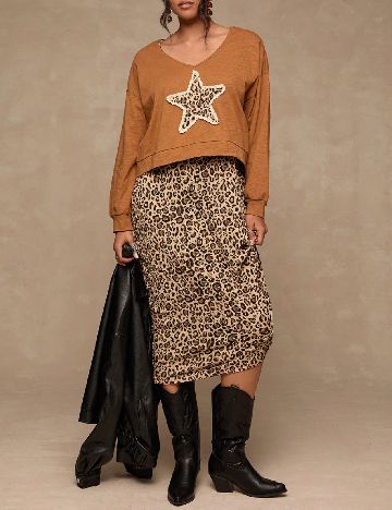 Compleu SHEIN CURVE, animal print