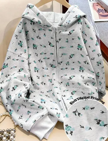 Hanorac SHEIN, gri deschis