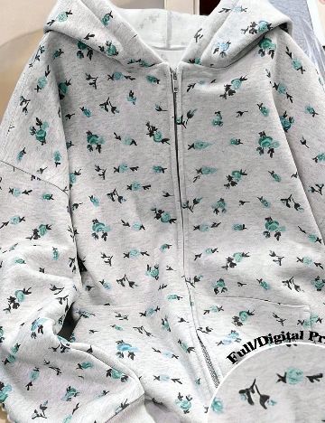 Hanorac SHEIN, gri deschis