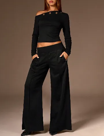 Pantaloni SHEIN, negru