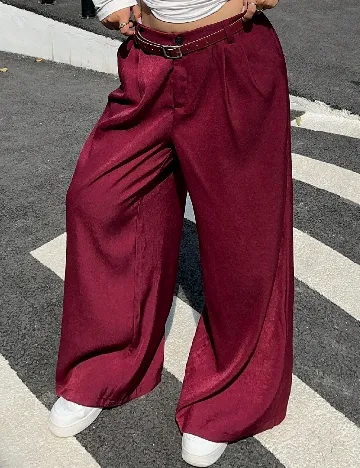 Pantaloni SHEIN CURVE, pruna