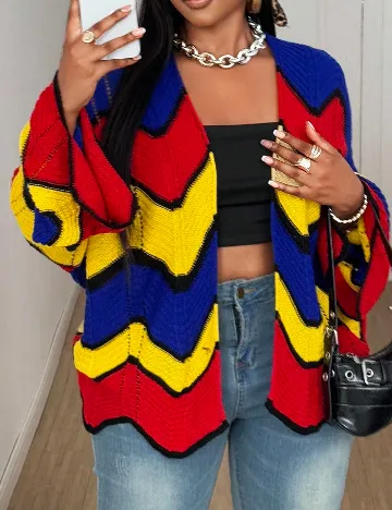 Cardigan SHEIN CURVE, mix culori