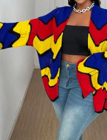 Cardigan SHEIN CURVE, mix culori