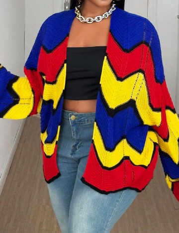 Cardigan SHEIN CURVE, mix culori