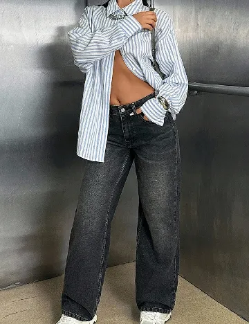 Blugi SHEIN, gri inchis