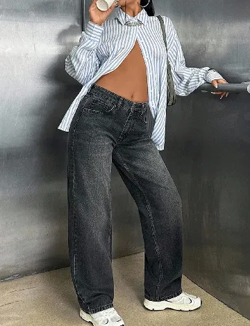 Blugi SHEIN, gri inchis