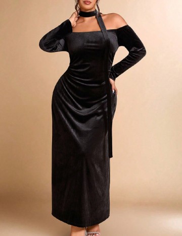 Rochie lunga SHEIN CURVE, negru