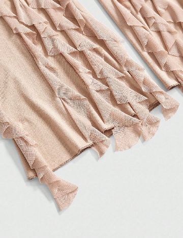 Pantaloni Romwe, crem