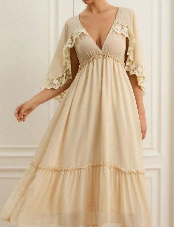 Rochie medie SHEIN, crem