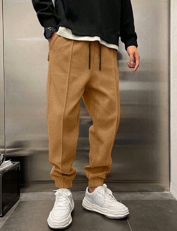 Pantaloni SHEIN, maro