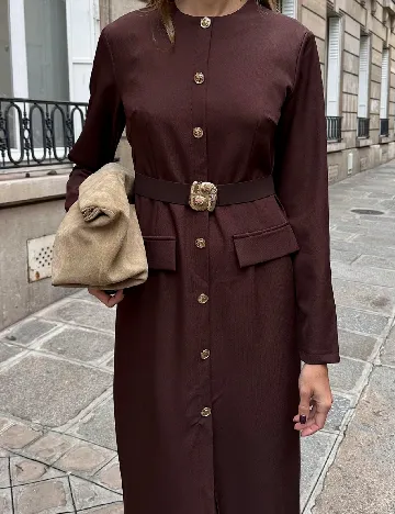 Rochie medie SHEIN, maro