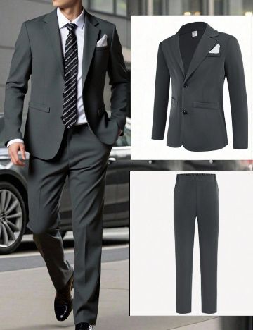 Costum Shein Kids, gri