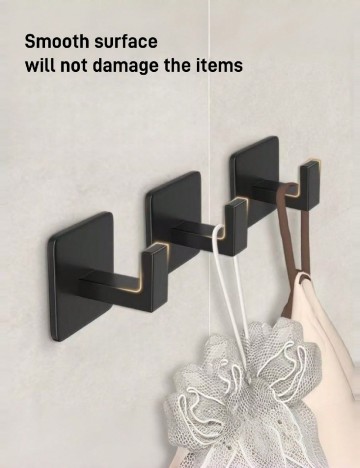 Set cuiere autoadezive 4 bucati SHEIN, negru