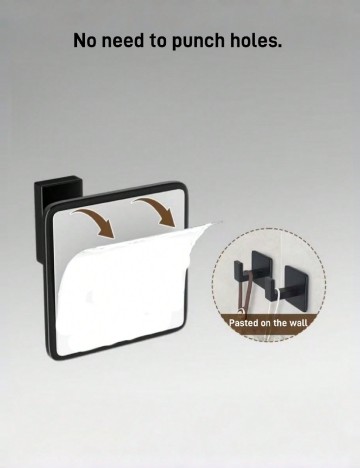 Set cuiere autoadezive 4 bucati SHEIN, negru