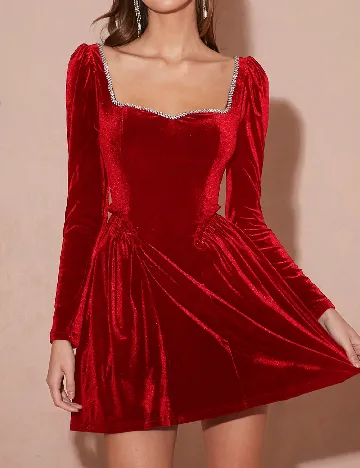 Rochie scurta SHEIN, rosu