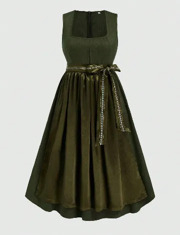 Rochie medie SHEIN CURVE, kaki