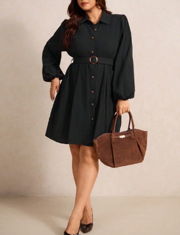 Rochie scurta SHEIN CURVE, negru