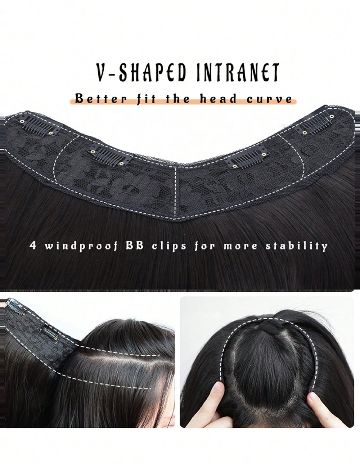 Extensie de par SHEIN, maro inchis