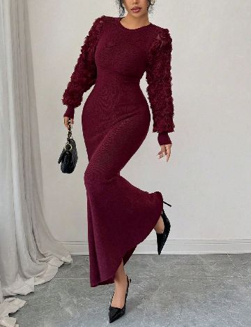 Rochie lunga SHEIN, pruna