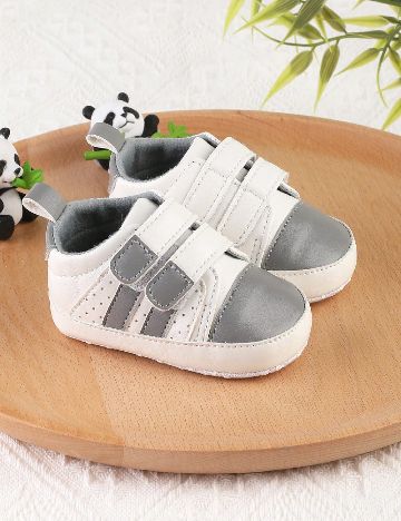 Adidasi Shein Kids, alb/gri