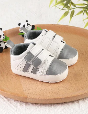 Adidasi Shein Kids, alb/gri