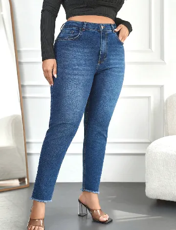 Blugi SHEIN CURVE, albastru