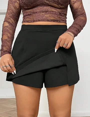 Fusta pantalon SHEIN CURVE, negru