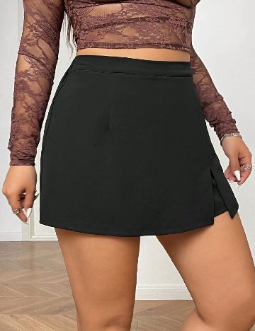 Fusta pantalon SHEIN CURVE, negru