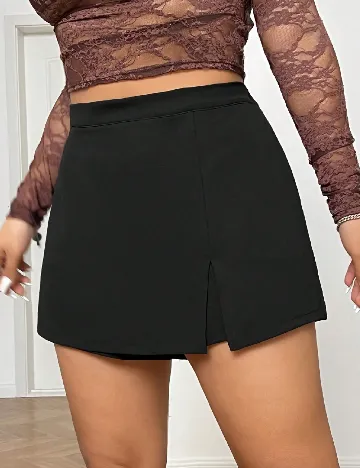 Fusta pantalon SHEIN CURVE, negru