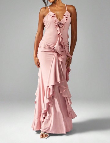 Rochie lunga Missguided, roz