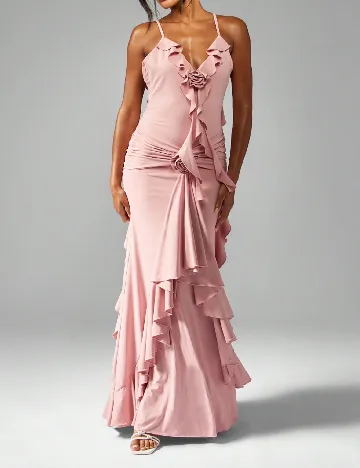 Rochie lunga Missguided, roz