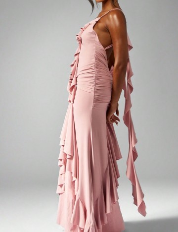 Rochie lunga Missguided, roz