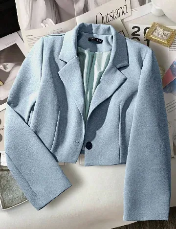 Sacou SHEIN, albastru