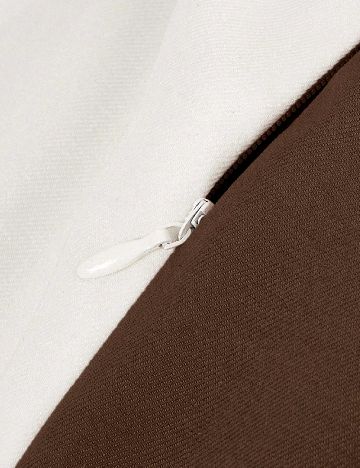 Fusta SHEIN CURVE, maro/alb