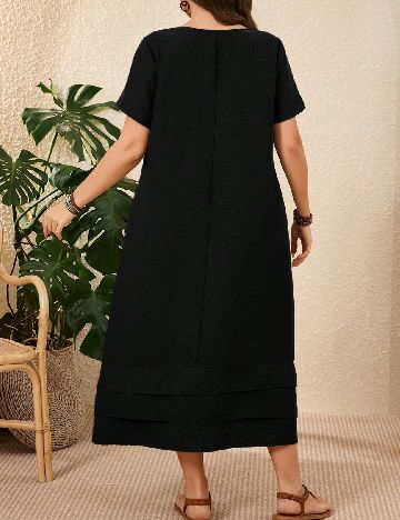 Rochie medie Emery Rose Curve, negru