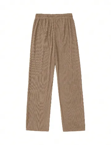 Pantaloni SHEIN Plus Size Men, maro deschis