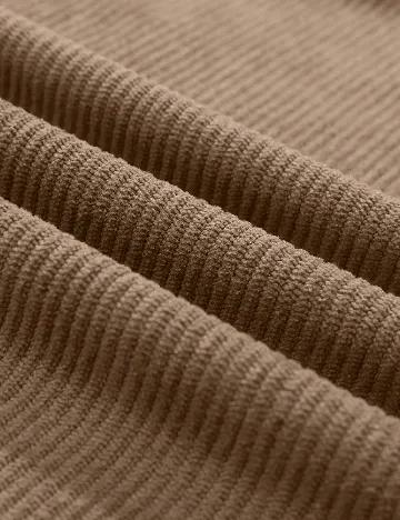 Pantaloni SHEIN Plus Size Men, maro deschis