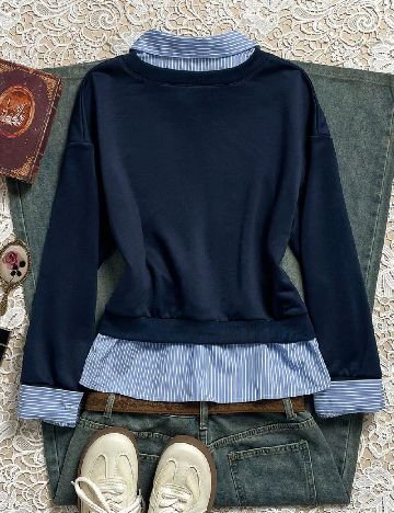 Bluza SHEIN CURVE, albastru