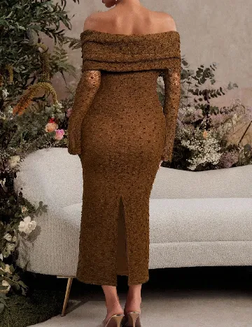 Rochie lunga SHEIN Maternity, maro