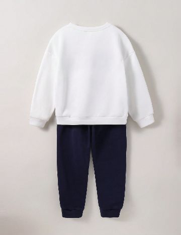 Compleu Shein Kids, alb/bleumarin