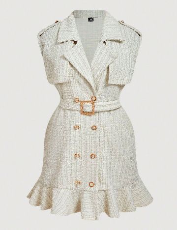 Rochie scurta SHEIN CURVE, bej